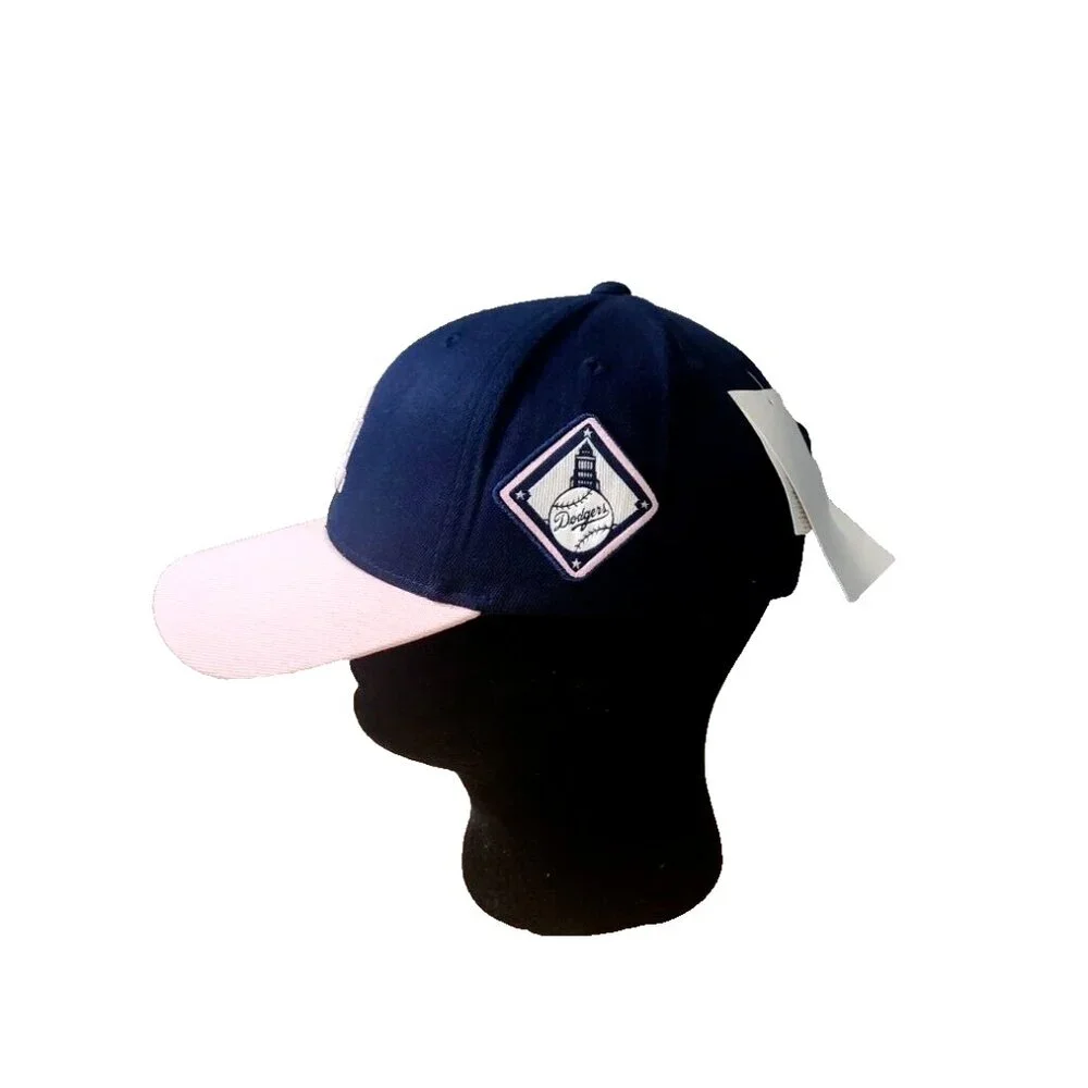 Los‎ Angeles MLB LA DODGERS Diamond Structured Ball Cap. Blue, Pink One Size